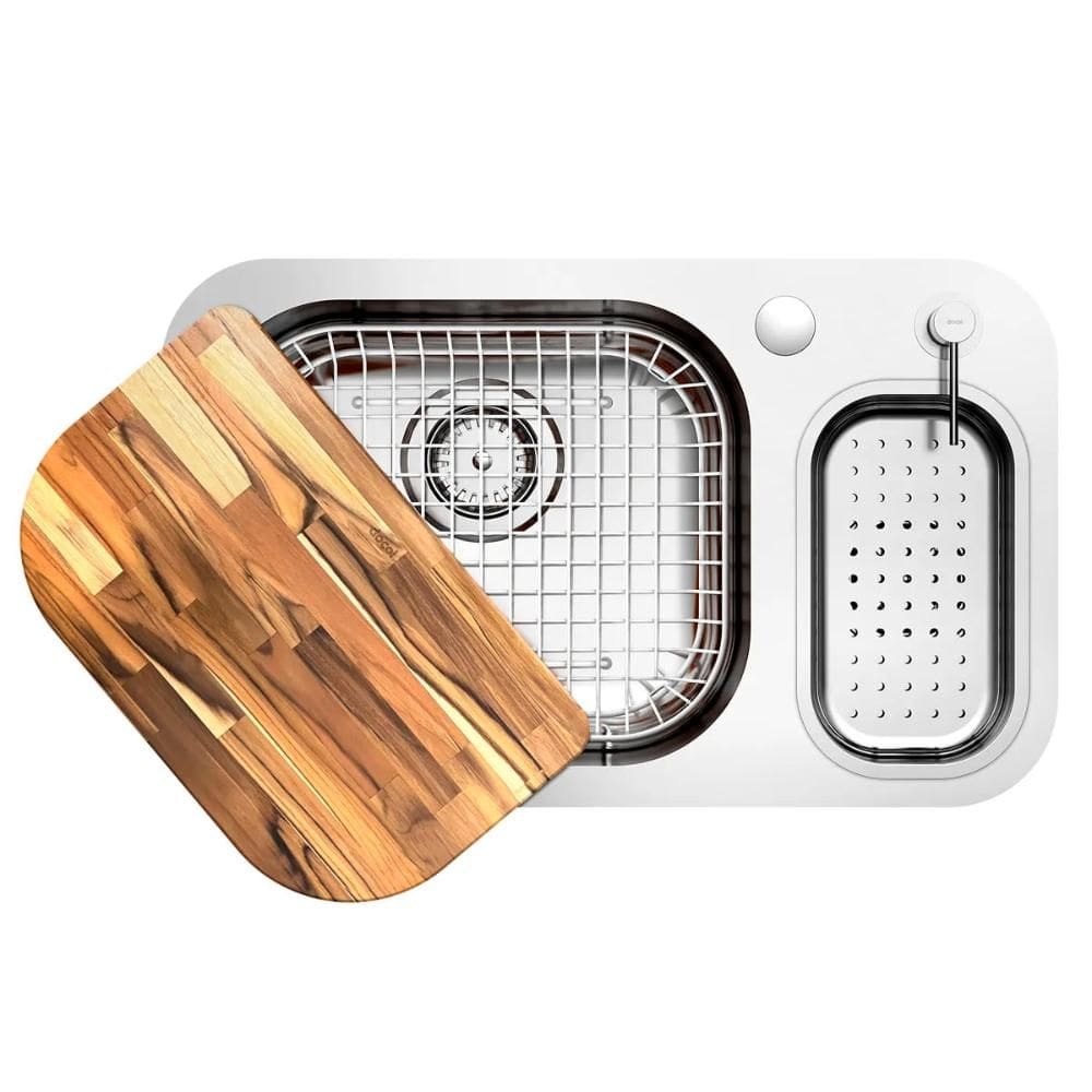 Cuba de Embutir Docol Lift 59,5x34x18cm em Aço Inox Alto Brilho com Acessórios