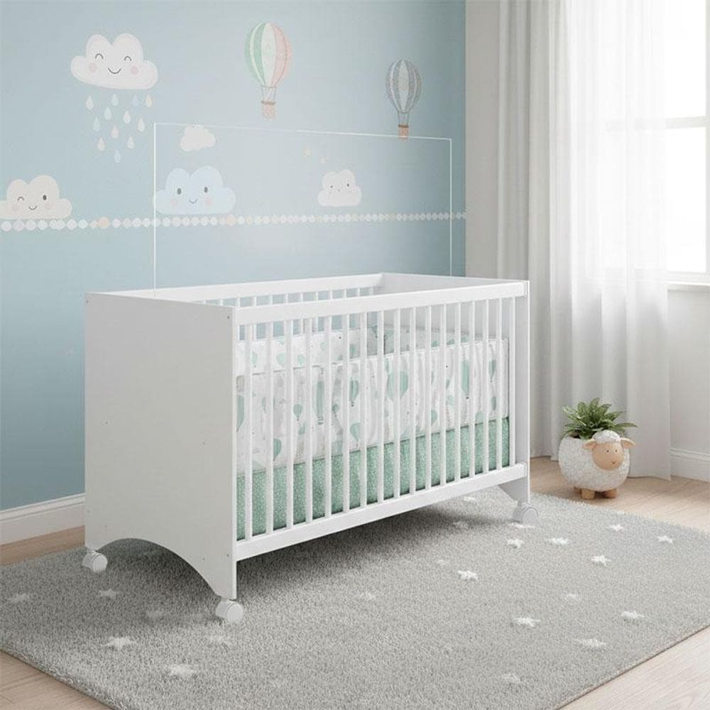 Berço Nacional Gutti Ambiente Branco Brilho - Móveis Estrela