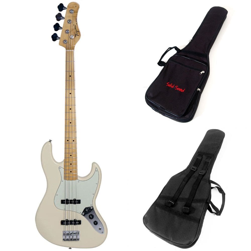 Kit Contrabaixo Tagima Woodstock TW73 Olympic White + Capa