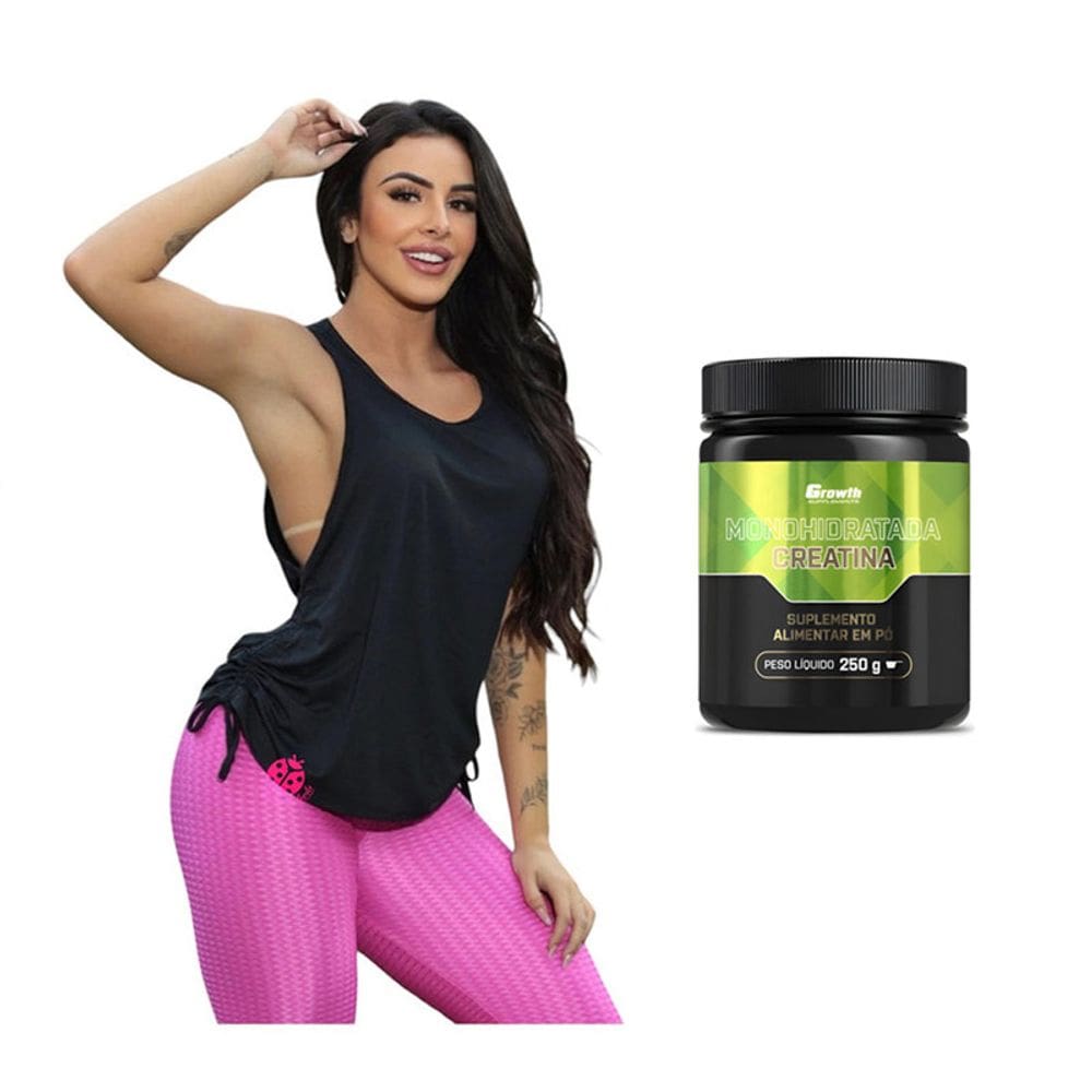 Kit Regata Repuxada Dry Fit e Creatina Sem Sabor 250g