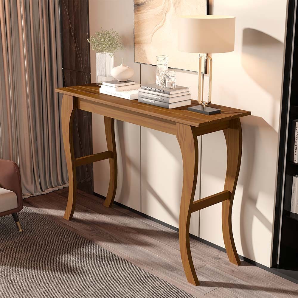 Aparador de Madeira Mesa Cantinho do Café Portugal Castanho