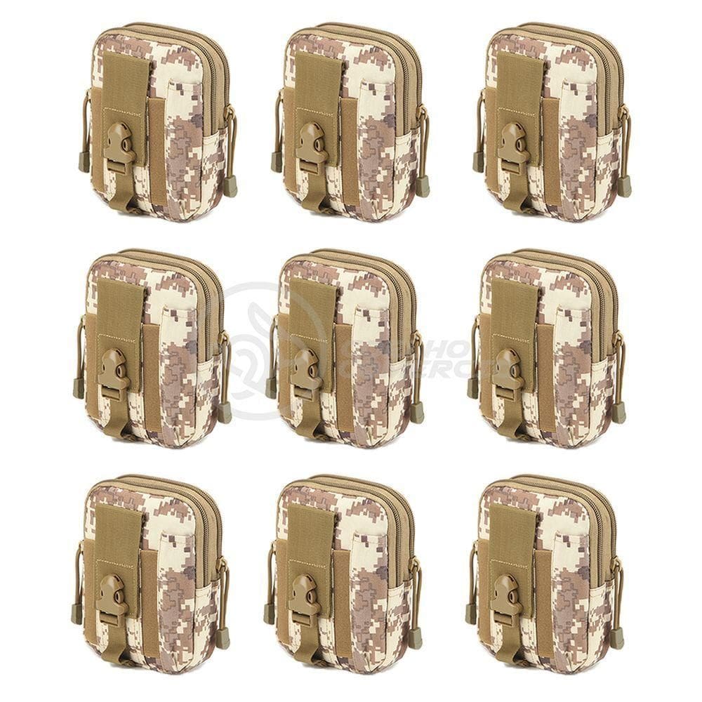 Kit 9 Bolsas Camufladas Conjunto De Sobrevivência E Atividades Camping camuflado