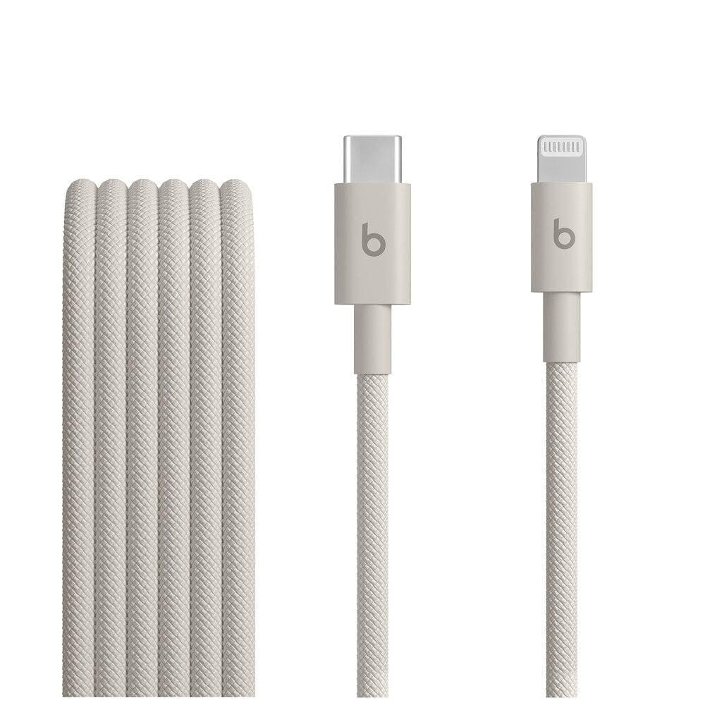 Cabo trançado de USB-C para Lightning da Beats (1,5 m), Cinza-carbono