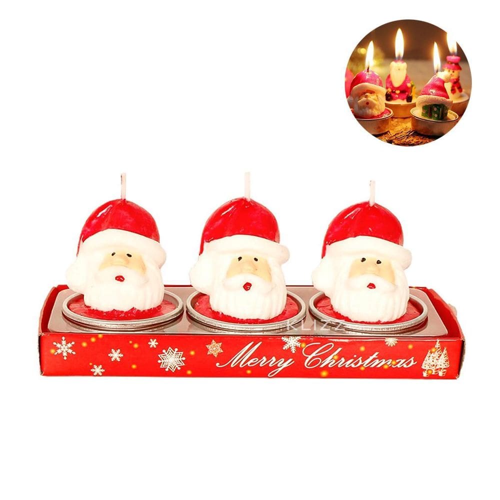 Vela Natal 3D Personalizada Enfeite Mesa 5x3,6cm 3 und