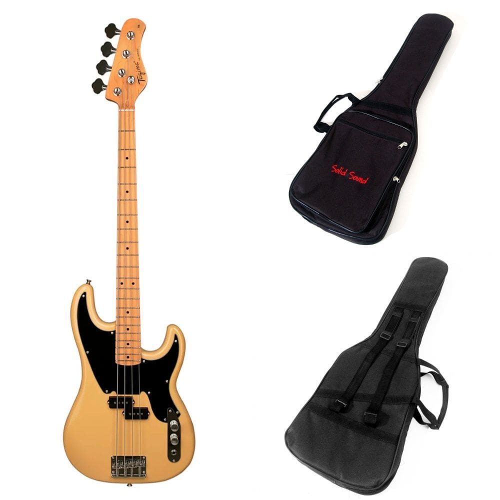 Kit Contrabaixo Tagima Woodstock TW66 Butterscotch 4 Cordas + Capa