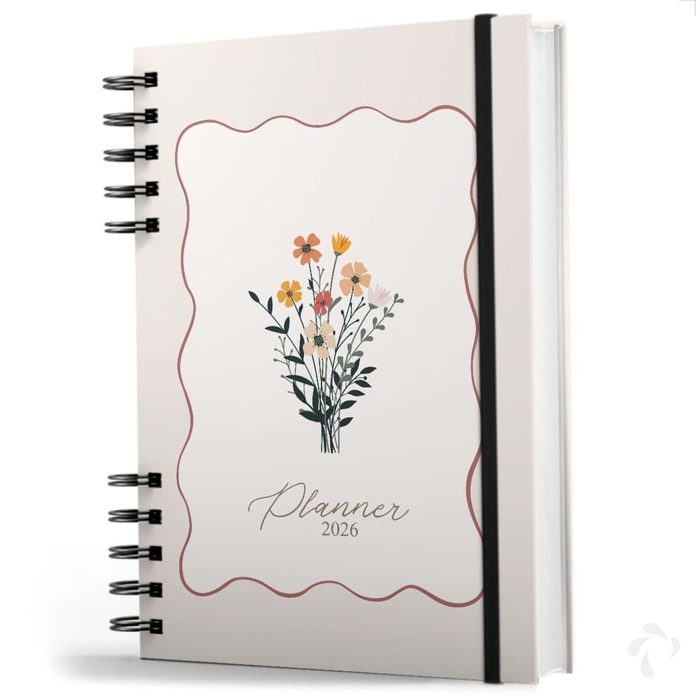Agenda Planner Visão Semanal Capa Dura Coleção Lines Harmony