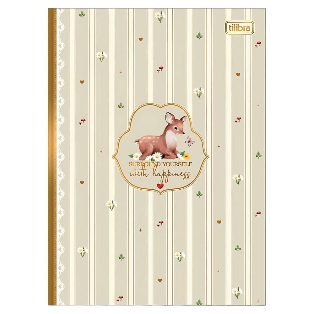 Caderno Colegial Brochura Loveland 17,6 x 23,9cm 160 Folhas Capa Dura - Tilibra