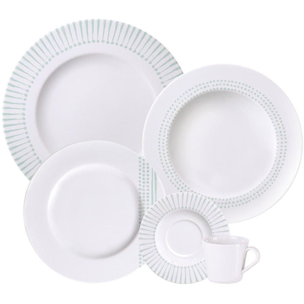 Aparelho De Jantar Tramontina Porcelana Monocroma 20 Pç