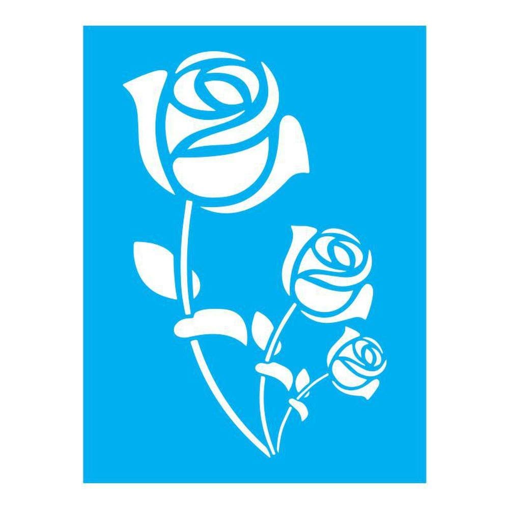 Stencil Tamako Floral Rosas - 15X20Cm - Ref 917