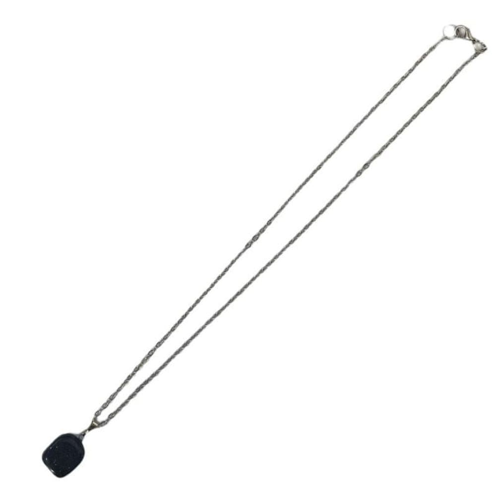 Colar Corrente Pingente Pedra Estrela 2,0 Cm Niquel