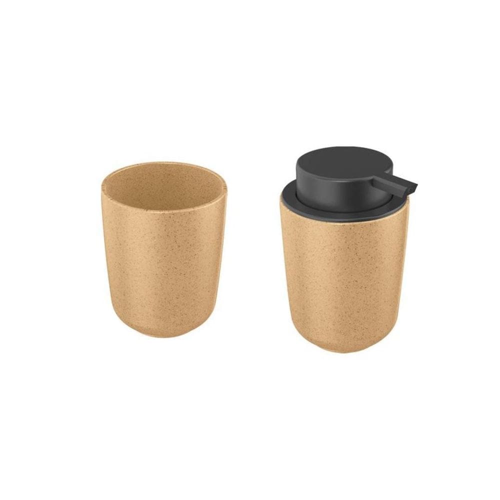 Kit Porta Sabonete E Porta Escova Osaka Ou Banheiro Lavabo