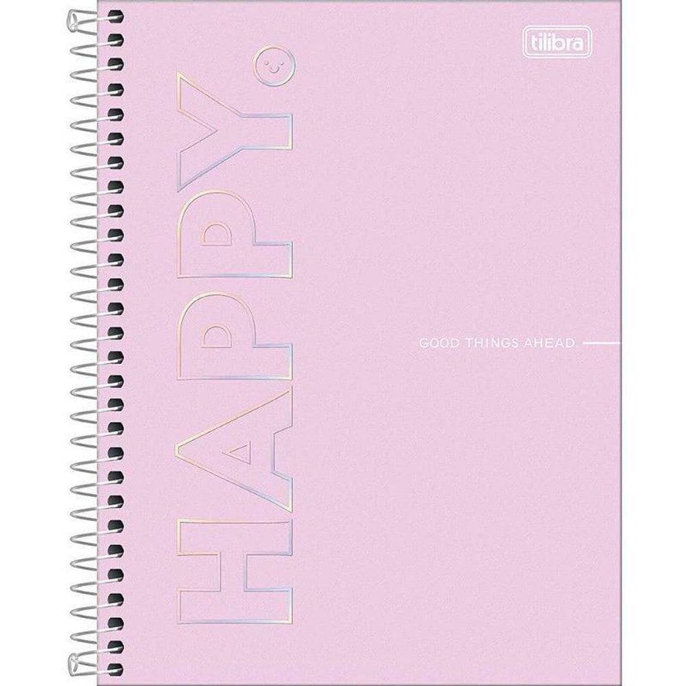 Caderno 01X1  Colegial Happy 80Fls.