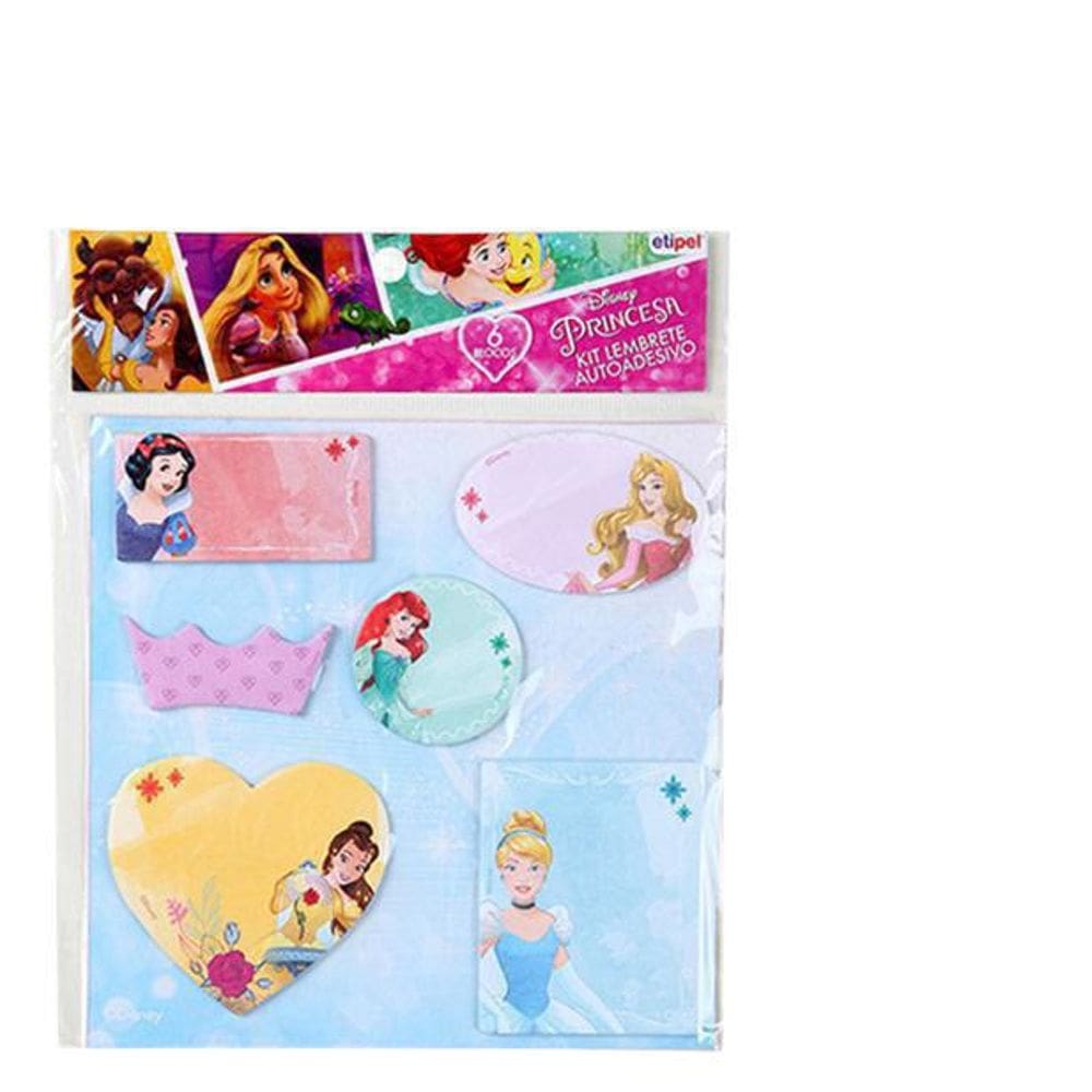 Bloco Auto Adesivo Sticker Recados Com 120 Folhas Princesas