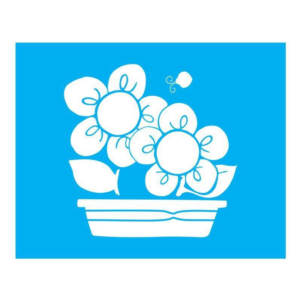 Stencil Tamako Country Floral - 20X25Cm - Ref B862