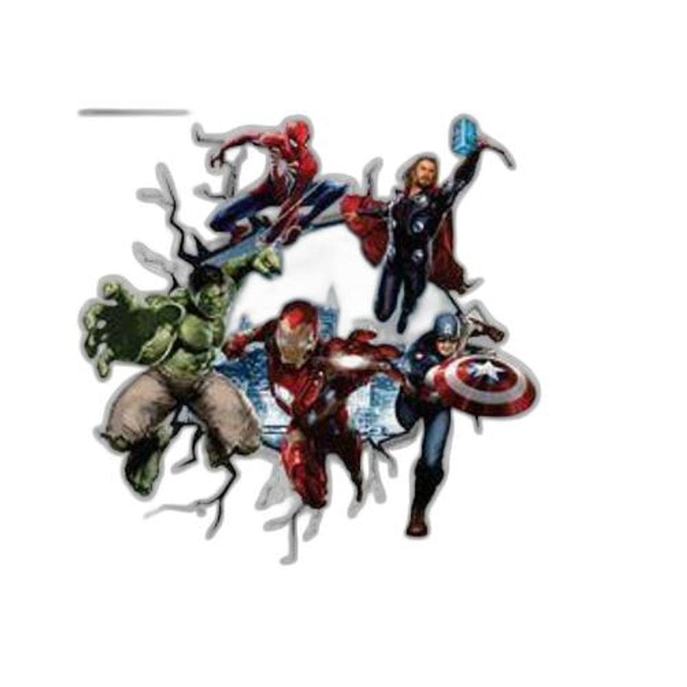 Adesivo De Parede Buraco Vingadores Mod03
