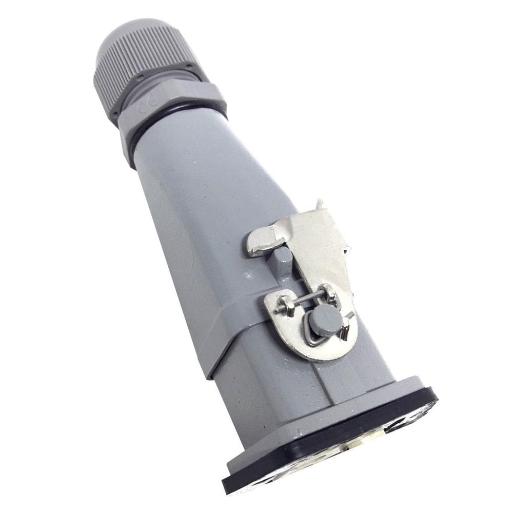 Tomada Heavy Duty 3+1 10A 500V - Alumínio Cinza