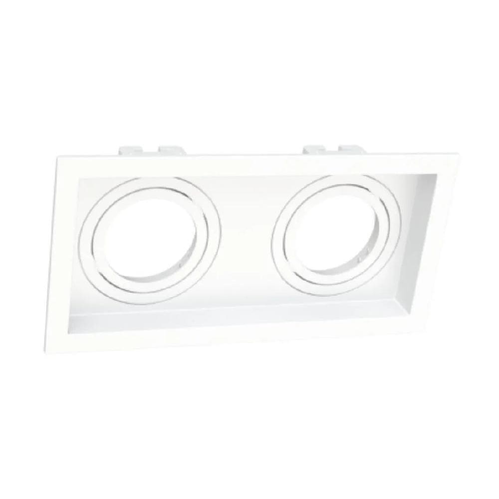 Spot De Embutir Recuado Branco Duplo Ar70 - Moon