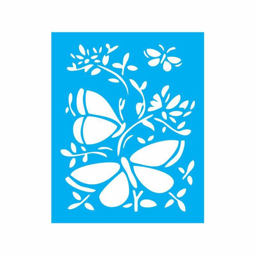 Stencil Tamako Borboletas - 20X25Cm - Ref 9060