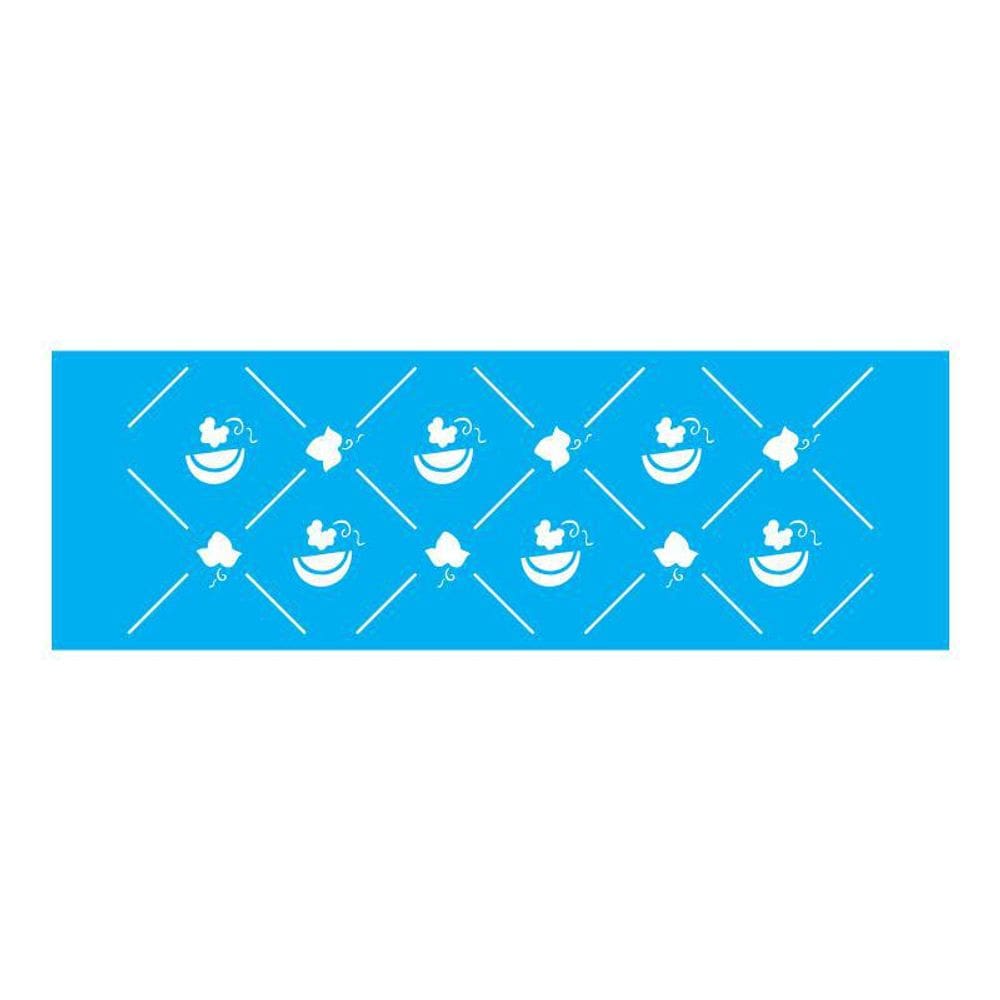 Stencil Tamako Barrado - 10X30Cm - Ref 7690