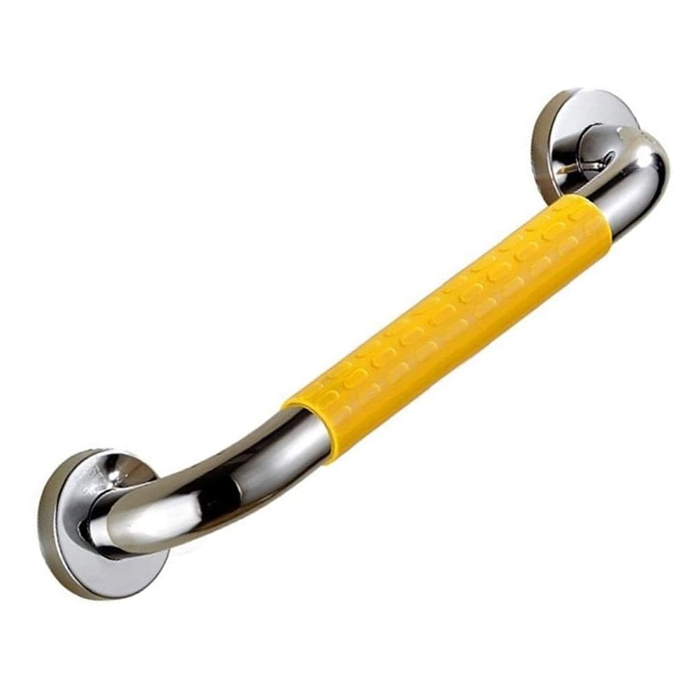 Barra Alça Apoio 40cm Suporte Antiderrapante Evita Queda Acidentes Aço Inox Pcd Acessibilidade