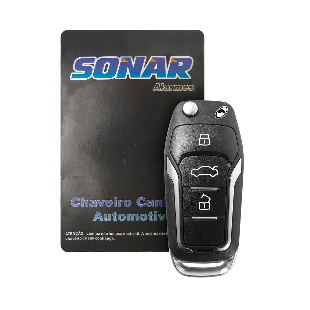 Chave Canivete FD Sonar LED Vermelho Controle 2 Botões