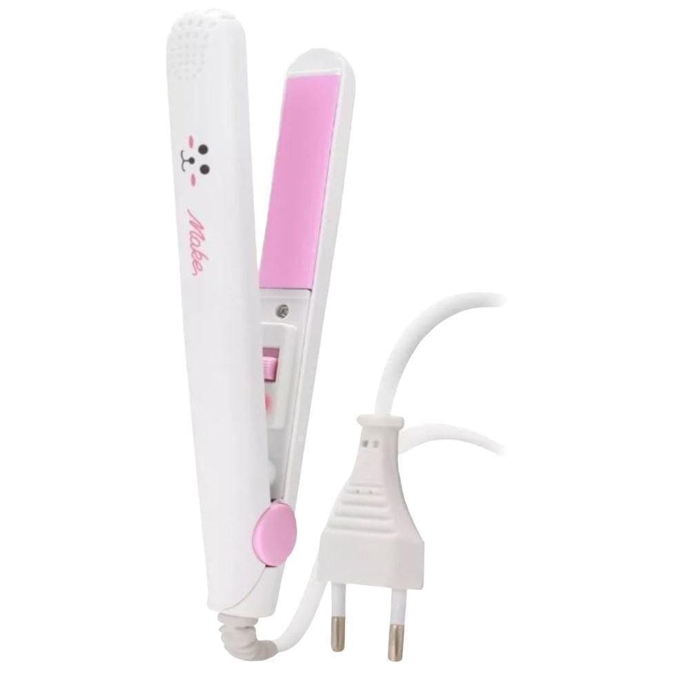 Mini Chapinha Prancha Cabelo Franja Barba Portátil Ceramica