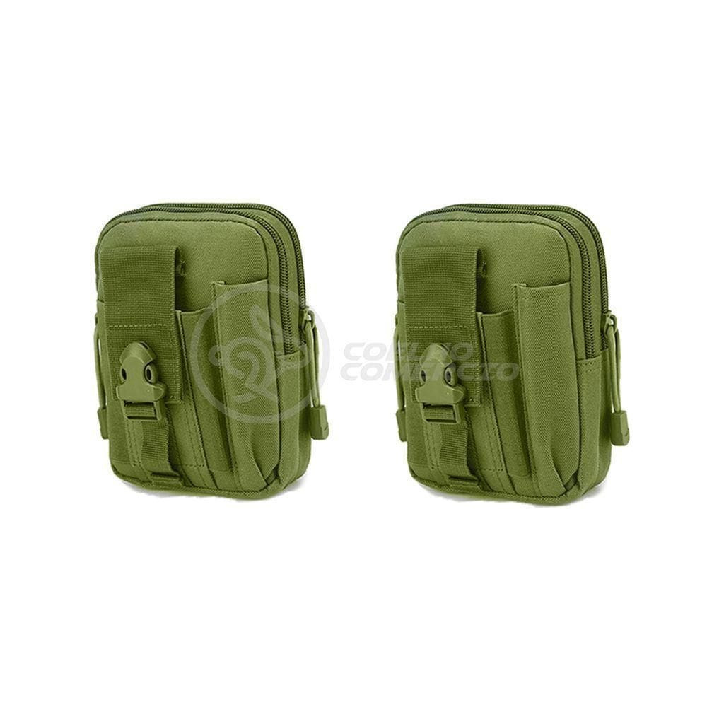 Kit 2 Bolsas Verde Militar Kits De Sobrevivência E Atividades De Camping verde