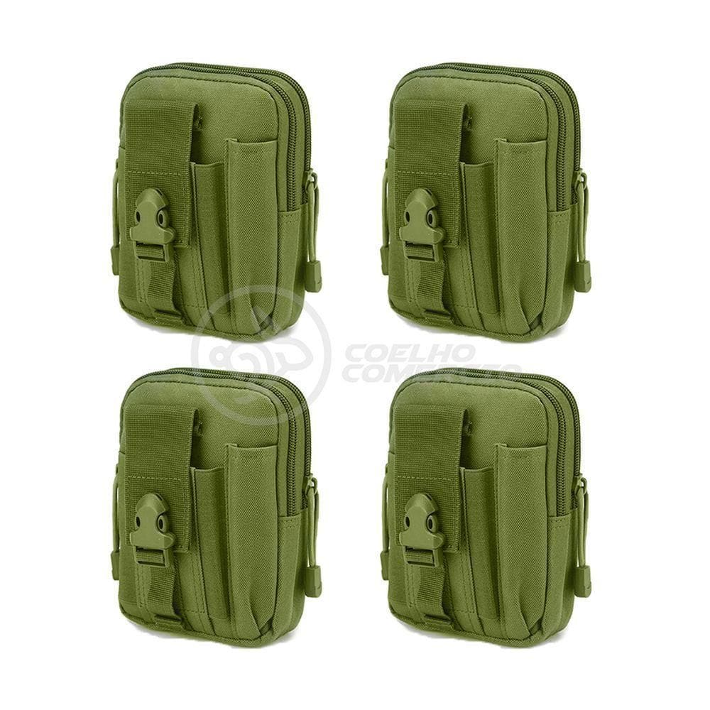 Kit 4 Bolsas Verde Militar Kits De Sobrevivência E Atividades De Camping verde