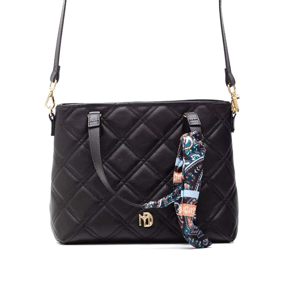 Bolsa Modare Elegante Preta Napa Design Sofisticado