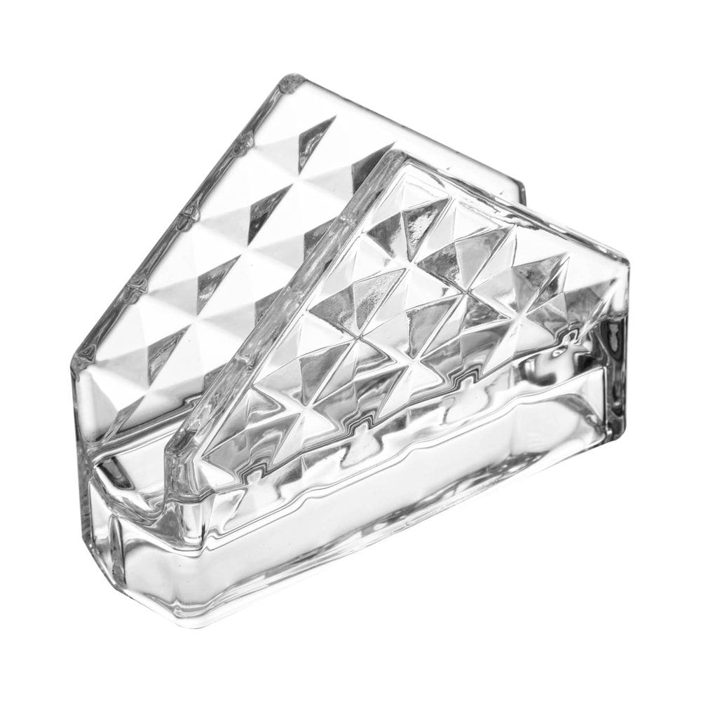 Porta Guardanapos de Cristal Ecológico Diamond 12,5cm x 4cm