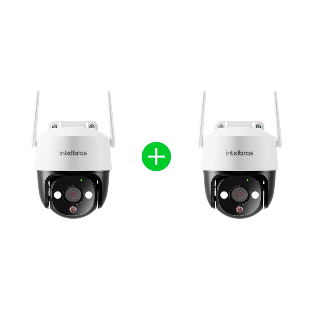 Kit Câmera Inteligente IM7+3MP Branca Intelbras - 2 unidades