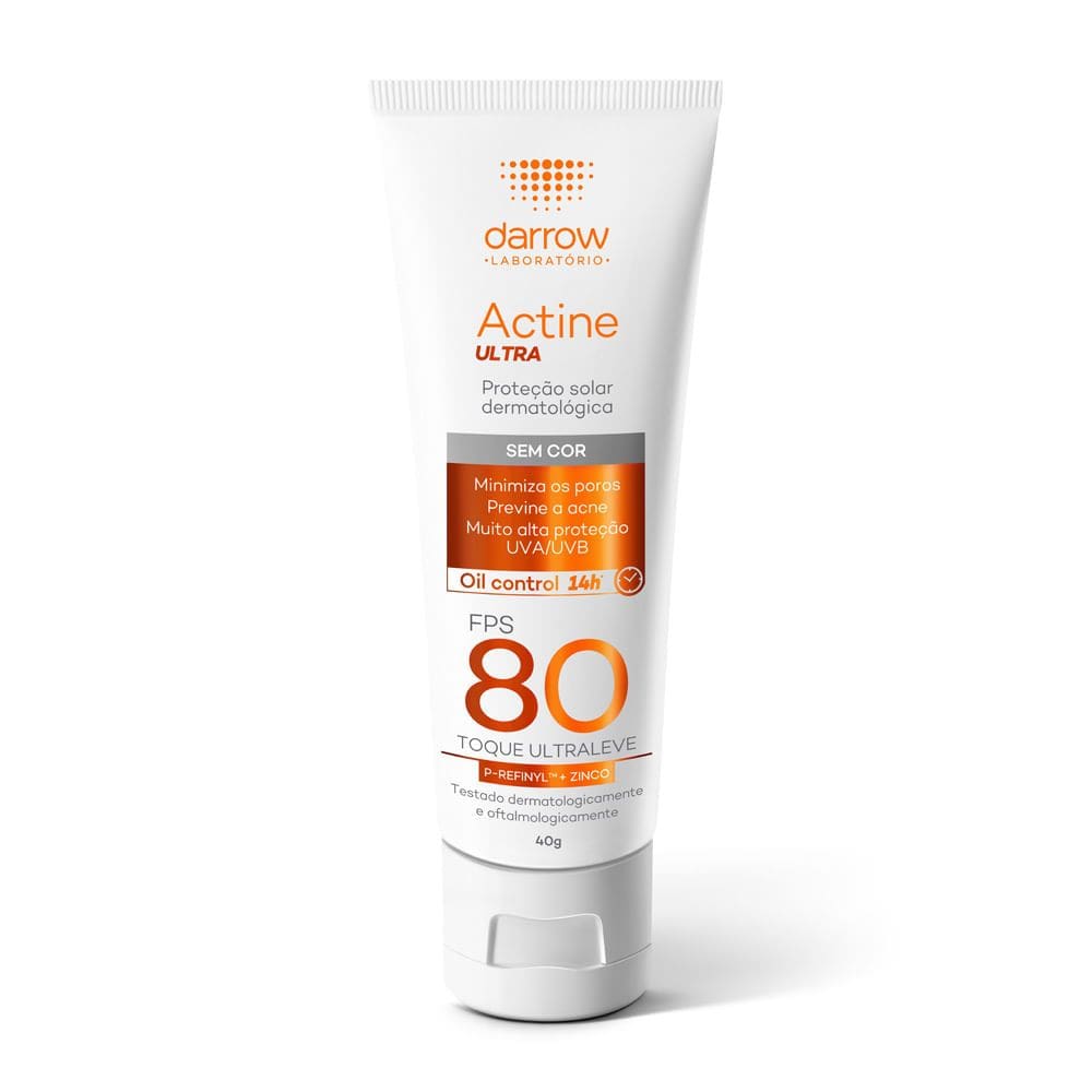 Protetor Solar Actine Ultra FPS 80 Sem Cor 40g