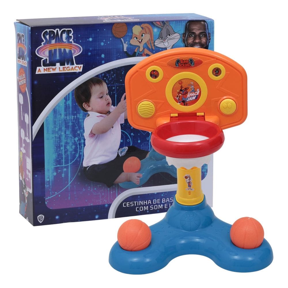 Cesta spacejam  - Cestinha de basquete com som e luz OFFICIAL BRAND COMPA