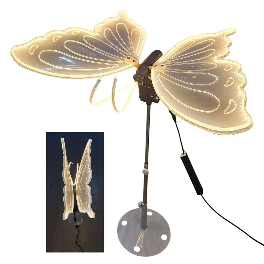 Borboleta LED Bate Asa Movimento Enfeite Natal Casamento Festa Aniversario Evento Decoraçao Elegante Sofisticado Moderno