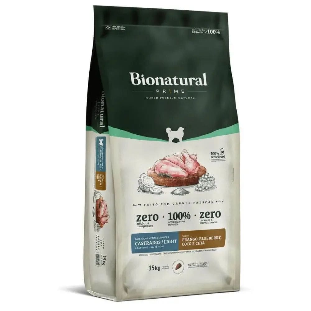 Racao Special Dog Bionatural Prime Raças Medias E Grandes  Catrados E Ligth Frango 15Kg