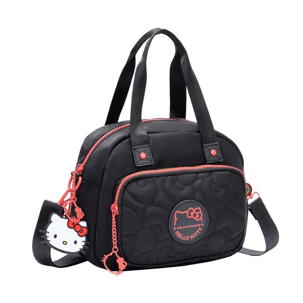 Bolsa Baú Média Hello Kitty Feminina Modena Casual Urbana