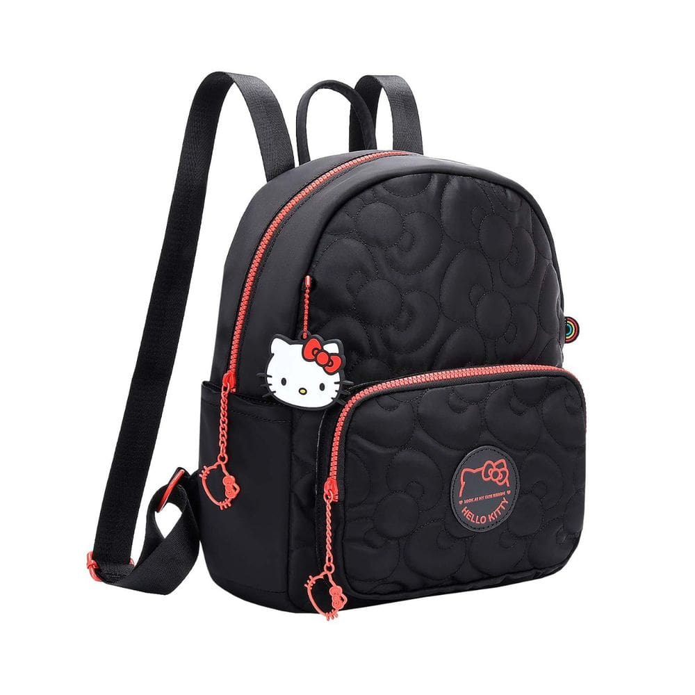 Bolsa Mochila Grande Hello Kitty Juvenil Feminina Casual
