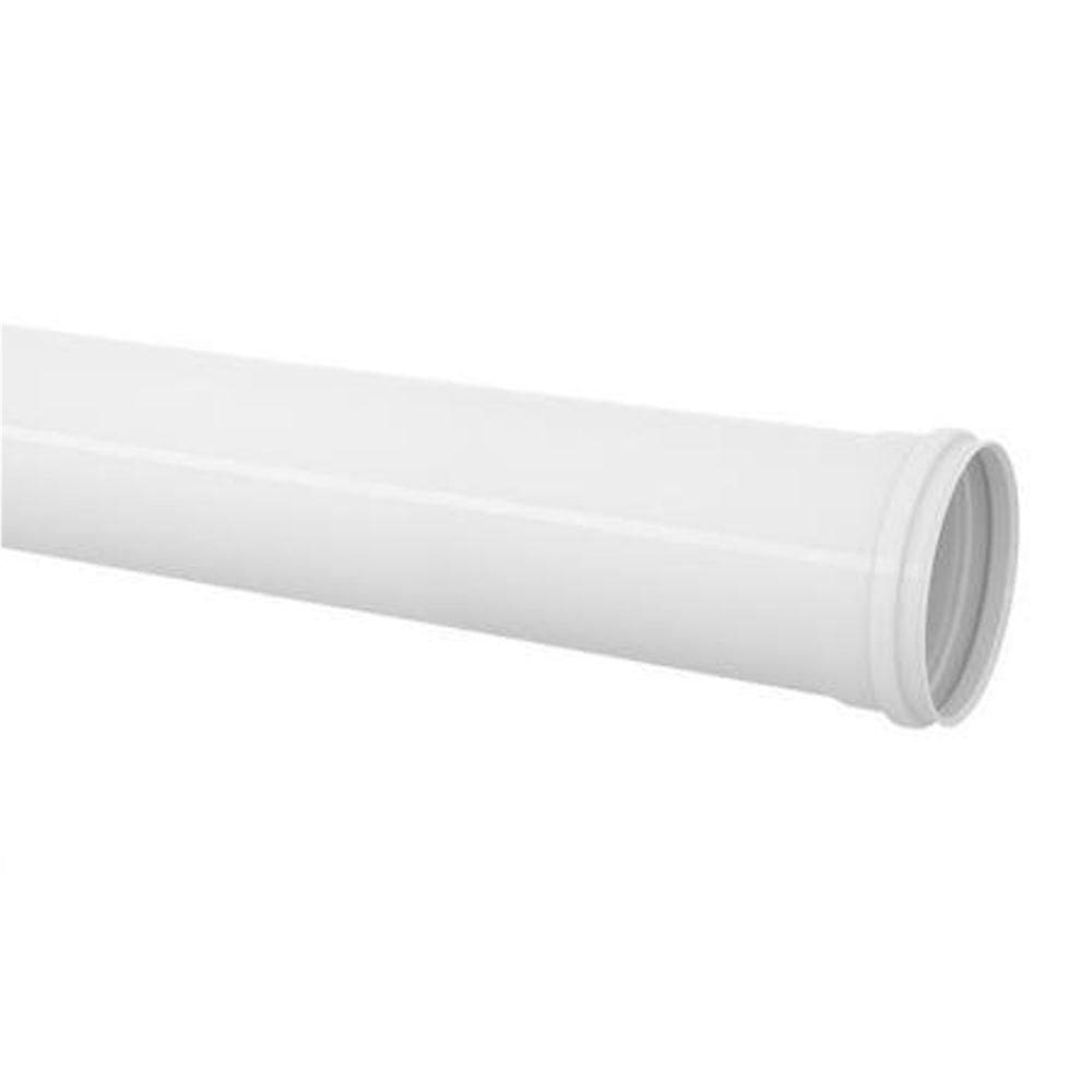 Tubo Pvc Para Esgoto 100mm Ou 4” Série Normal 6 Metros - 11031030 - Tigre Tubo Esgoto 100mmx6m Serie Normal Branco