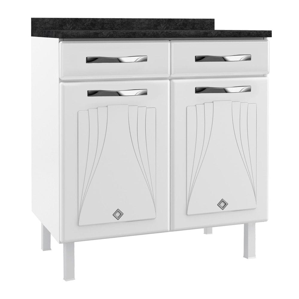 Balcao em Aco 2 Portas 2 Gavetas Star New Telasul