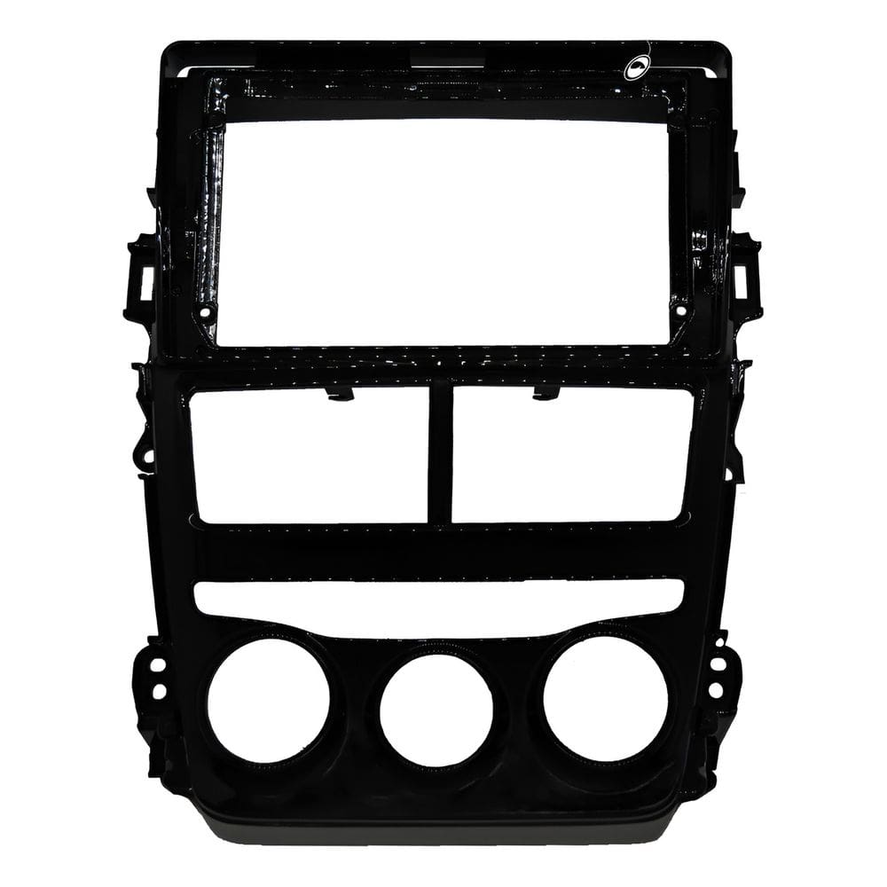 Moldura De Painel 2 Din 9 Yaris 2018 A 2020  Ar Analógico