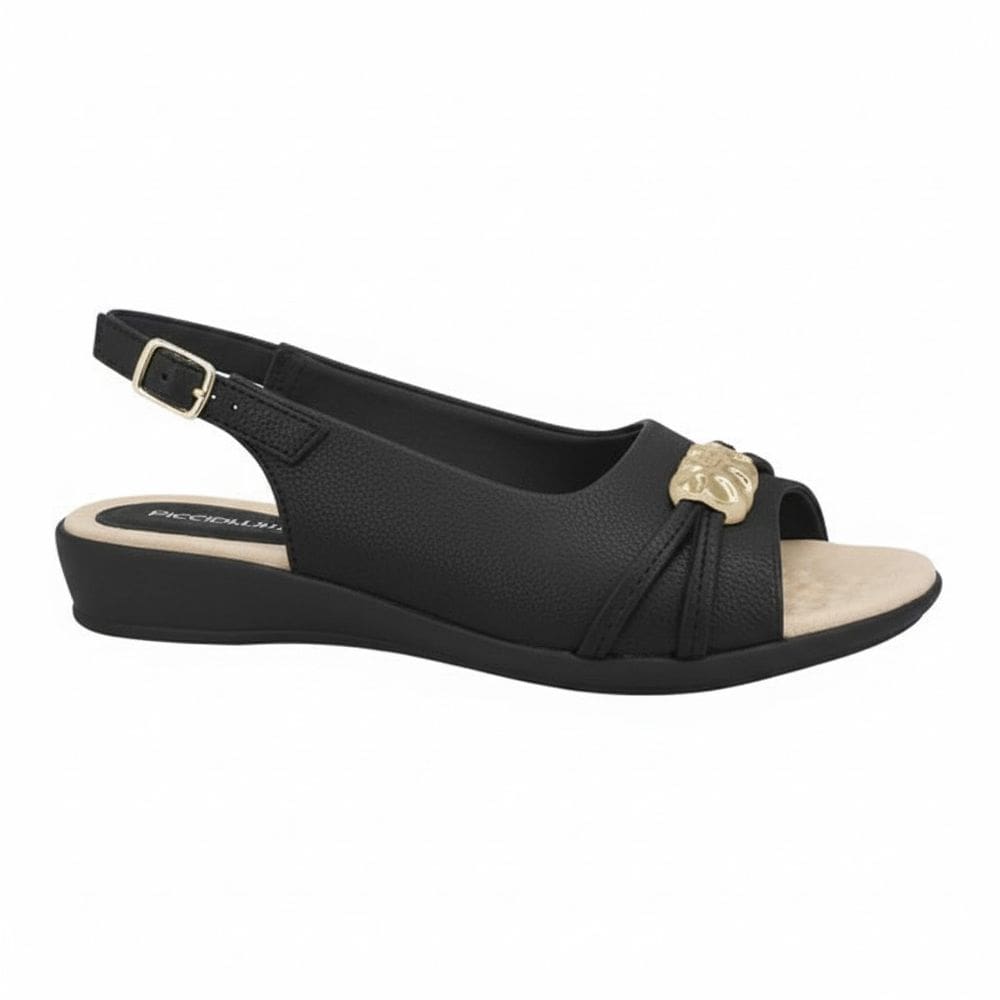 Sandália Feminina Confort Piccadilly Aberta Atrás 500408-11