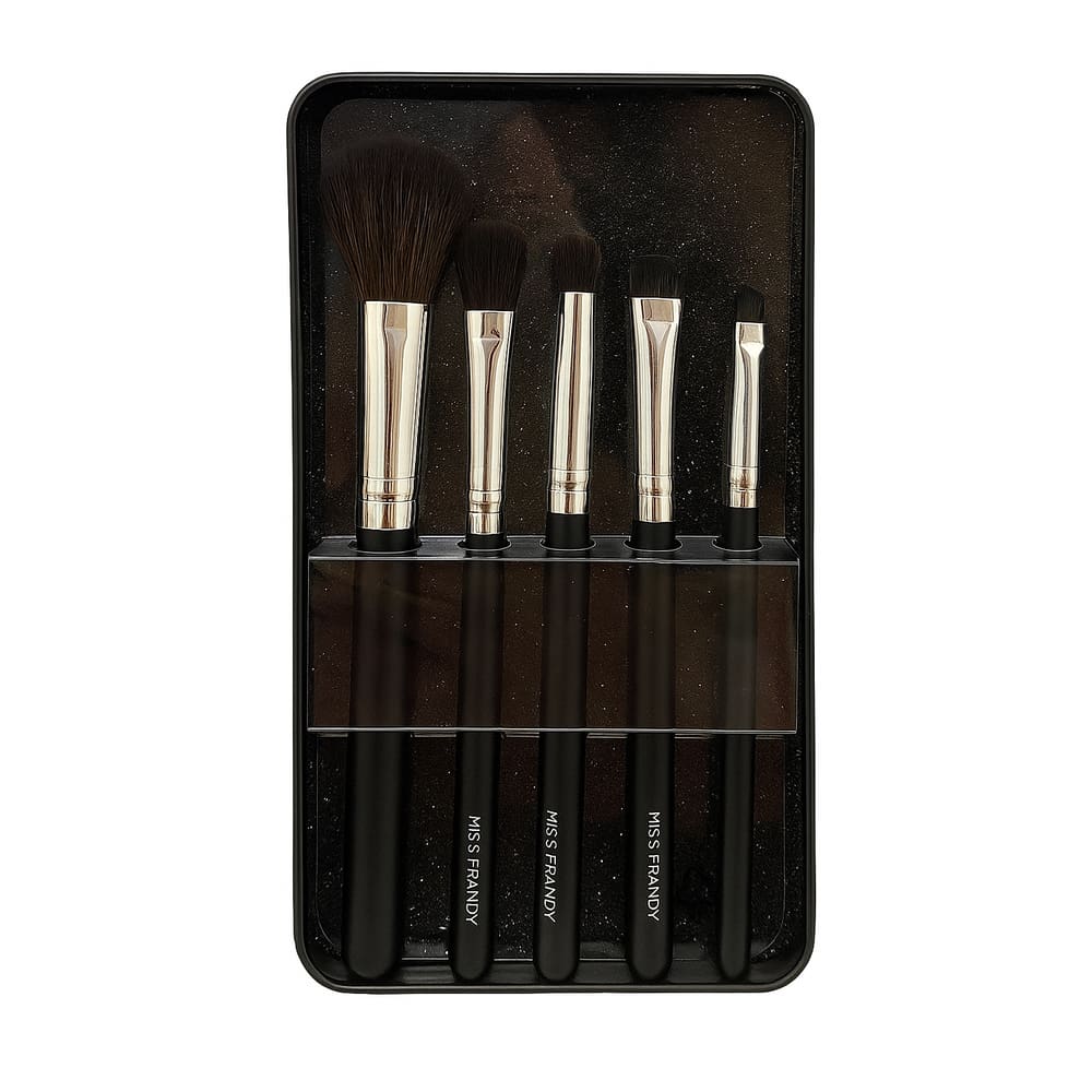 Kit Com 5 Pinceis + Estojo - Miss Frandy