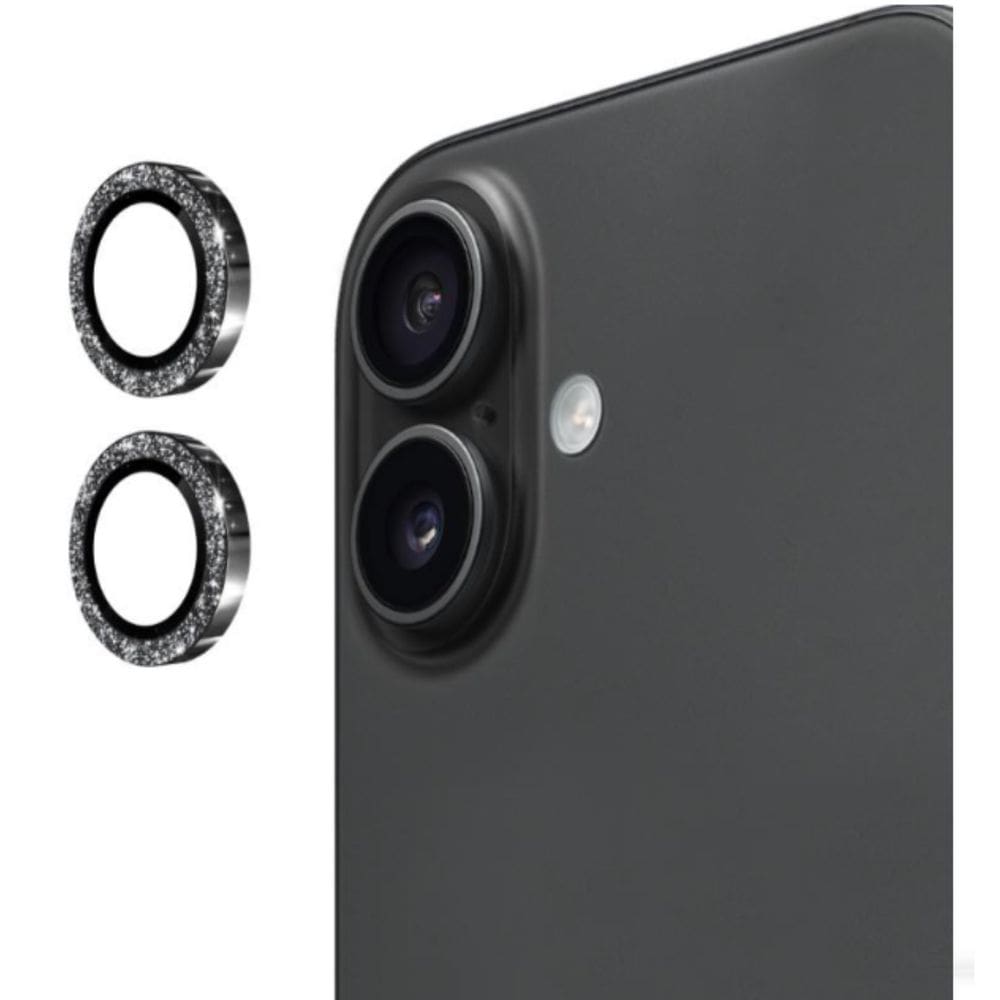 Película (Kit 02 Pçs) da Lente Câmera Lisa / Strass Para IPphone 17 Normal