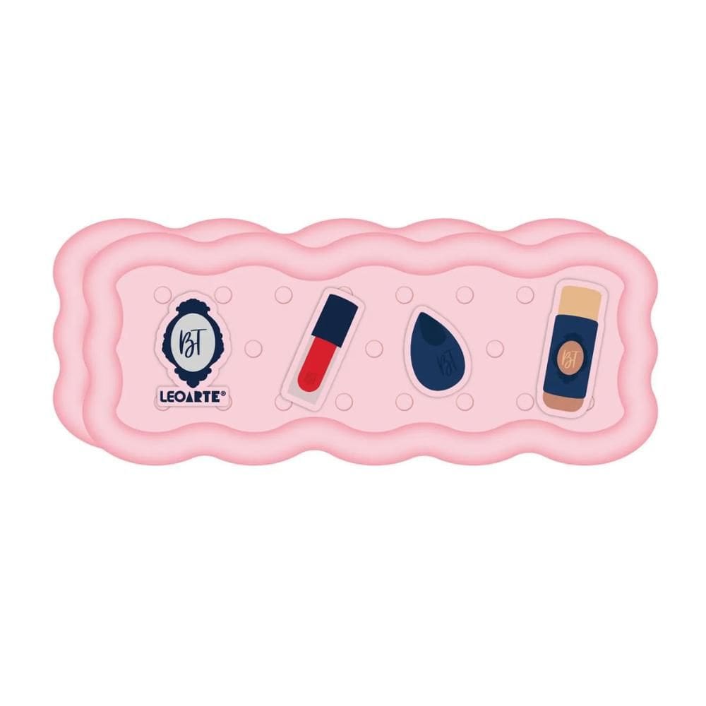 Estojo escolar com zíper e pins Bruna Tavares - Leonora