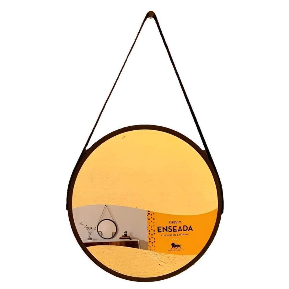 Espelho Redondo Linha Enseada 50 X 30cm - - Leão