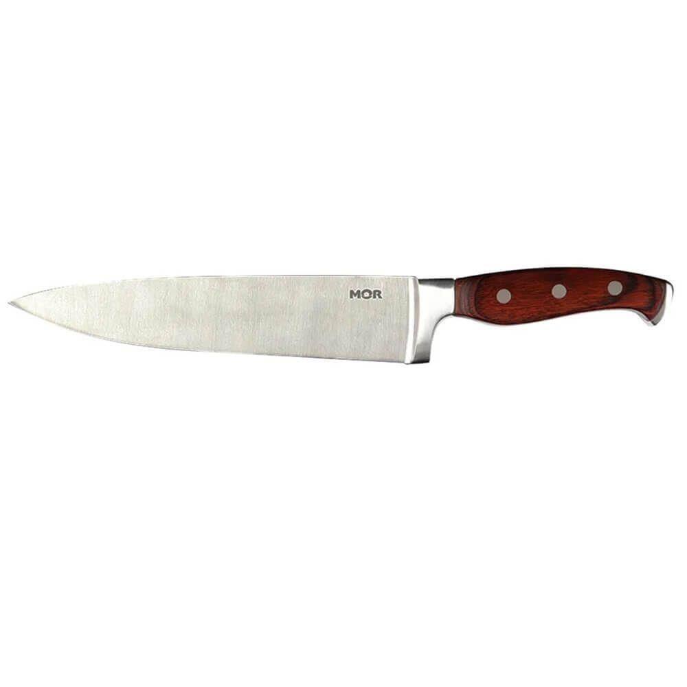Faca 8` Aço Com Cabo Em Madeira Steel - 3941 - Mor Faca 8” Aco C-cabo Em Madeira Steel Mor 3941