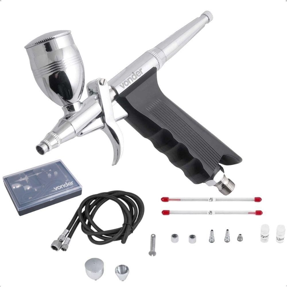 Aerógrafo Com Acessórios 16 Peças - Vonder