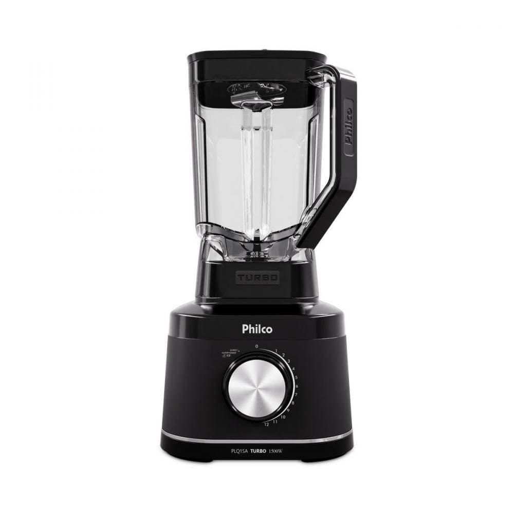 Liquidificador Philco Turbo PLQ15A 1500W 12 Velocidades Preto 110V