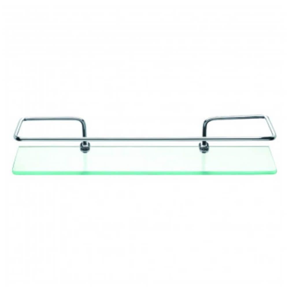 Prateleira De Vidro Com Haste De Metal 6mm 30x10cm - Pr3032-1 - Pincéis Atlas