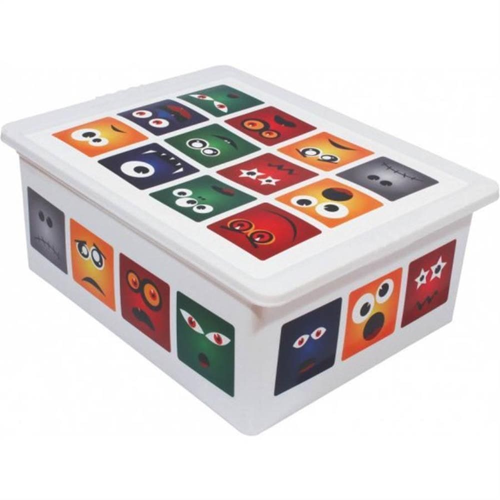 Caixa Organizadora 17 Litros Carinha Branca - Or17l-14 - São Bernardo Caixa Org. Container 17l Carinha Branca Or17l-14